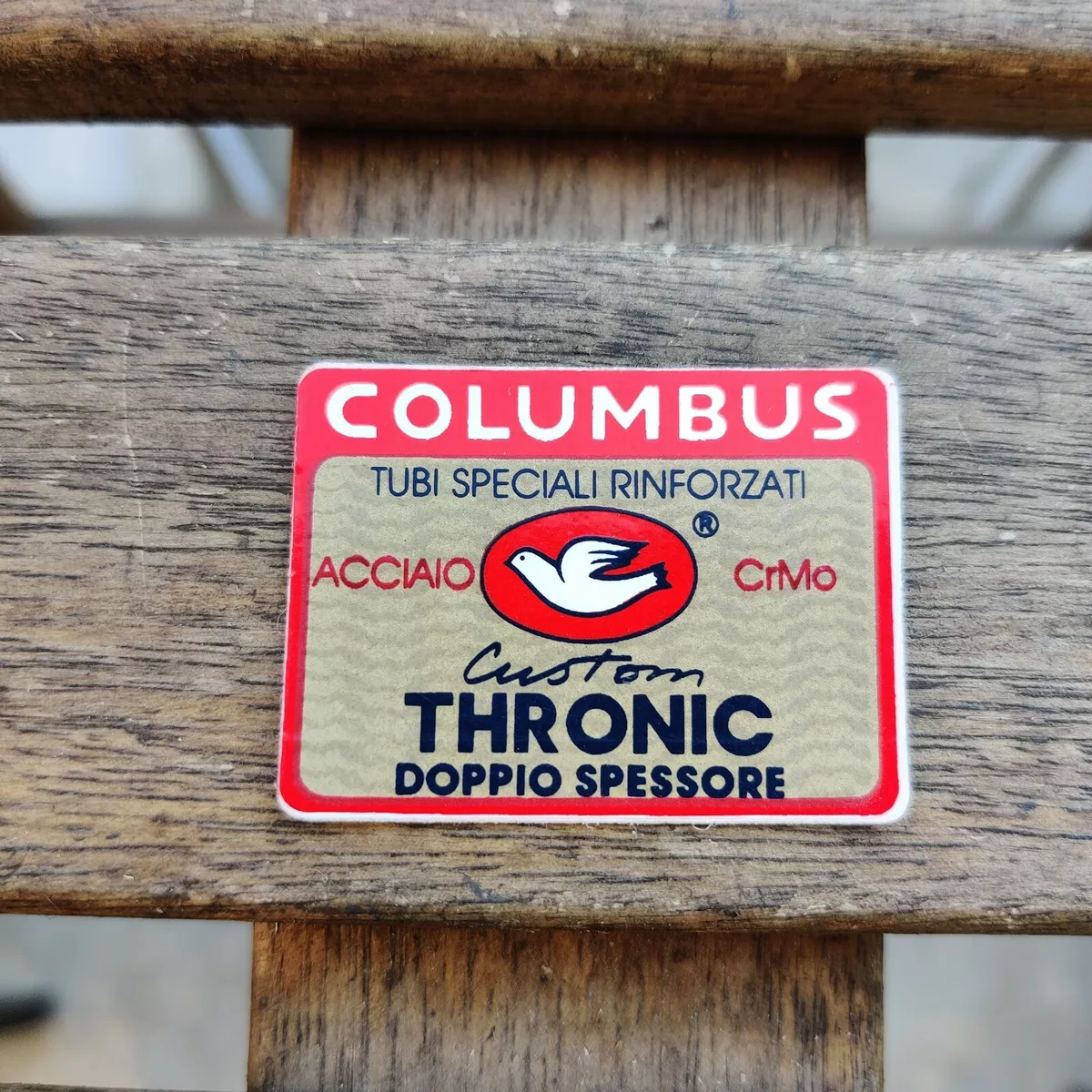 Columbus Thronic Custom CrMo Steel Tubings Frame Vintage Cycling Sticker