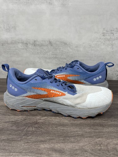 Brooks Cascadia 17 Running Shoes Mens 10 Blue Orange Trail Outdoor - Picture 10 of 14