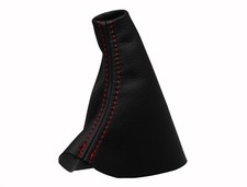 Rot Faden Echtleder Schaltmanschette Schaltsack Für VOLVO V50 2003-2012