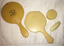 VINTAGE DuBarry Pyralin French Ivory Dresser Vanity Celluloid Set