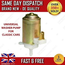 UNIVERSAL CLASSIC CAR FRONT WINDSCREEN WASHER PUMP 12V SYSTEM