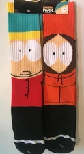 South Park Socks Cartman & Kenny Character Cartoon Hyp Skater Novelty 2 Pair Hyp