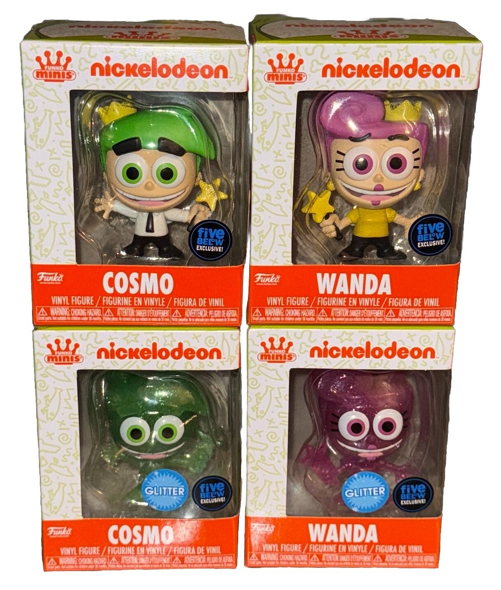 Set of 4 W/ Chases Fairly Odd Parents Exclusive Funko Minis Cosmo