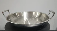 All Clad Metalcrafters 12" Stainless Steel 2 handle pot pan Skillet Paella