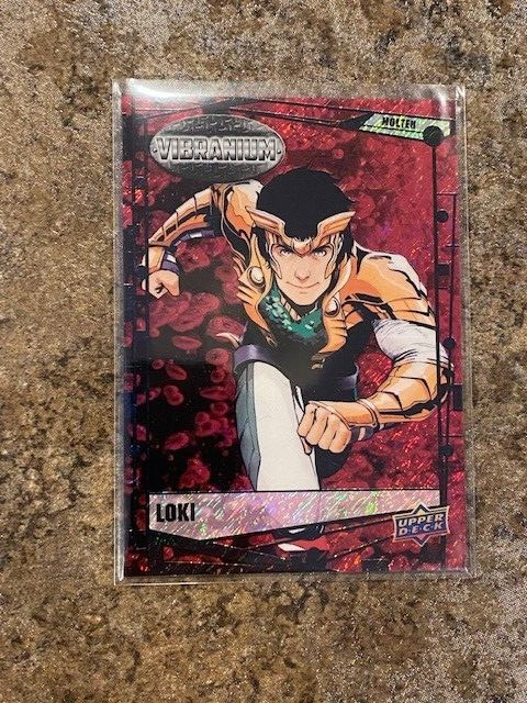 2015 Marvel Vibranium Molten #68 LOKI #153/299 Combo Ship Red Lava😍*