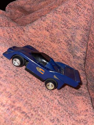 Vintage Kenner -Blue- Plastic Porsche Toy ~ 1973 General Mills (WTF2)