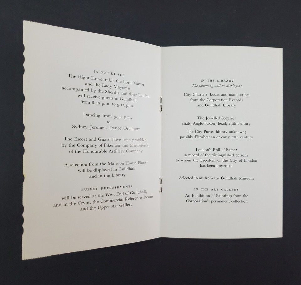 1957 American Bar Lawyer Convention ABA Invitation Guildhall London