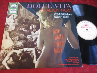 LP DOLCE VITA im alten Rom SENTA BERGER RICHARD MÜNCH u.a. SEXY NUDE COVER    