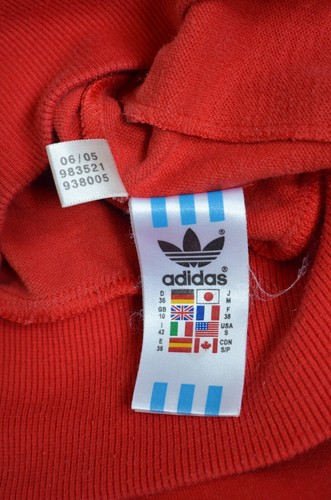 Felpa vintage Adidas X Disney rara pippa rossa cerniera completa donna taglia M - Foto 7 di 8