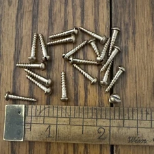 Wood Screws Round Head Slotted Bronze #4 X 5/8 20 Pack Free Ship