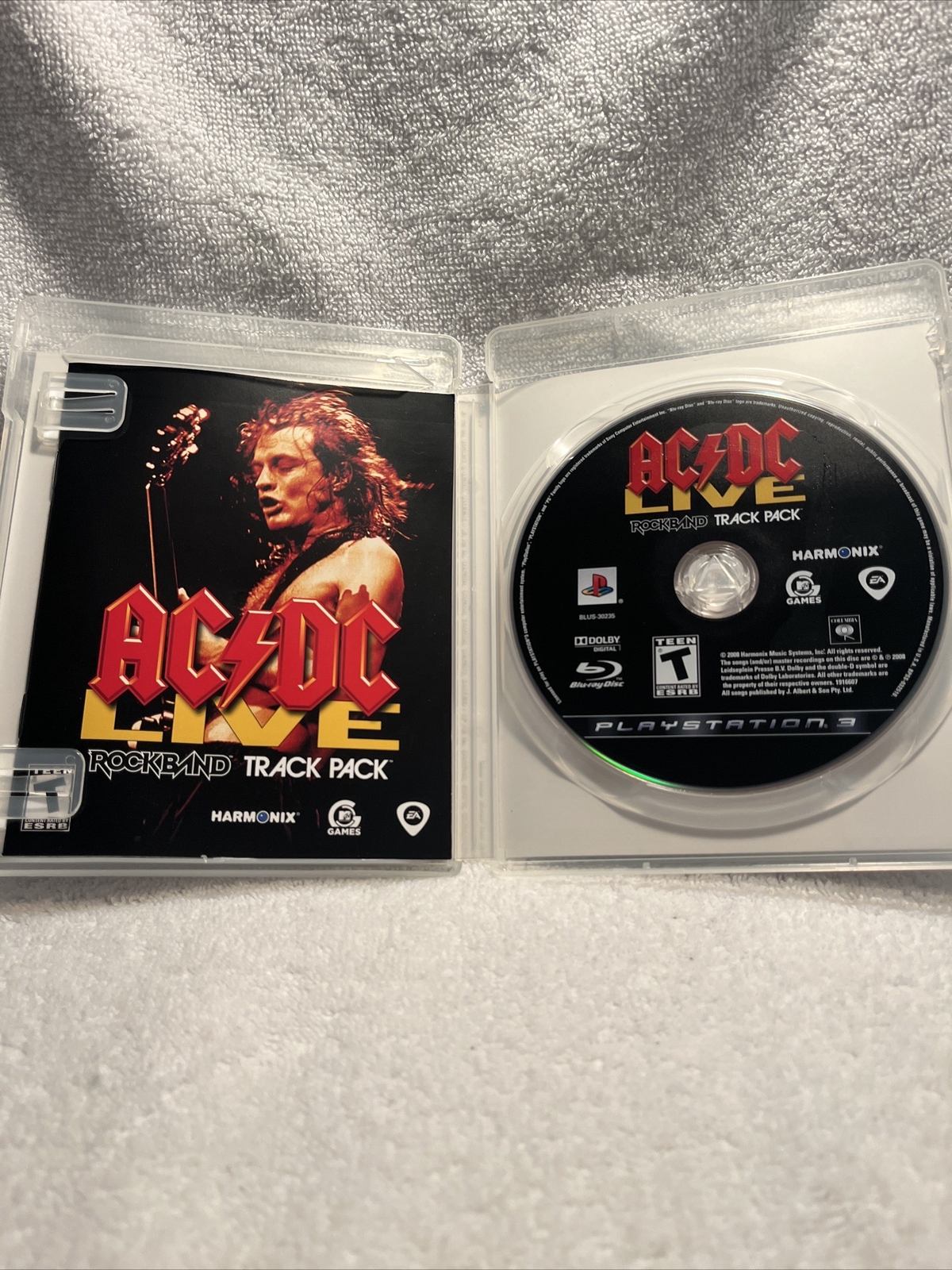 RockBand AC/DC Live Track Pack PS3 Sony Playstation 3-Complete Disc ...