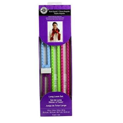 Loops & Threads Knit Quick Long Loom Set Medium to Bulky Yarn 6 Piece Set