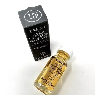 NIB Youth To The People Kombucha +11% AHA Exfoliation Power Toner 100% Vega 30ml