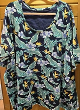 Catherine's Top 5X, Short Sleeve, Floral, BEAUTIFUL!!