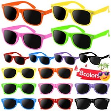 32 Pack Kids Sunglasses Party Favors Bulk Neon Sunglasses with UV400 Protecti...