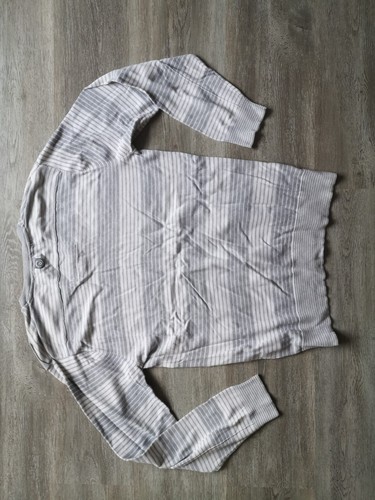 Cárdigan suéter tejido pato y cubierta para hombre usado gris talla M - Imagen 5 de 8
