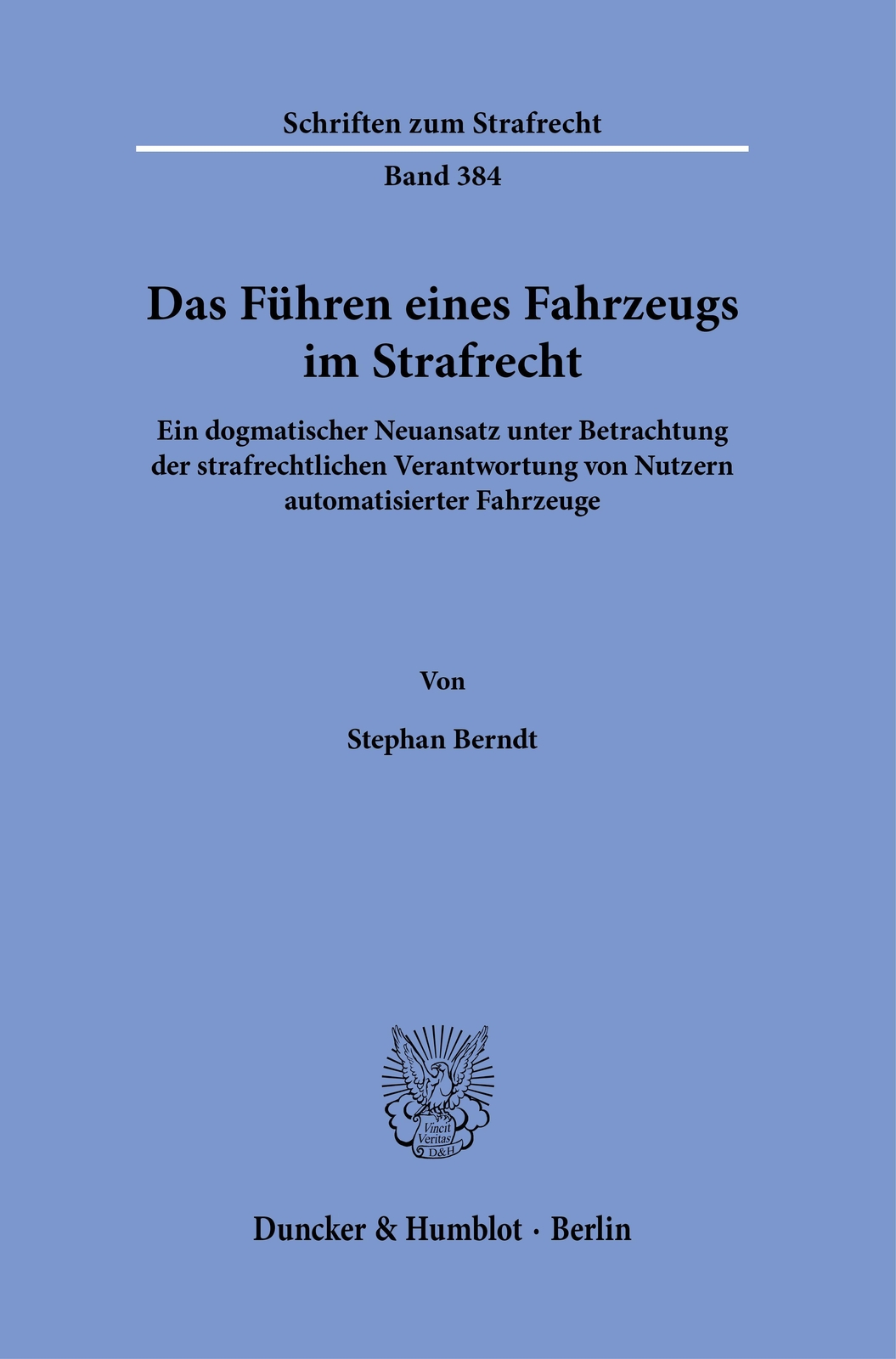 Thumbnail - Das Führen Eines Fahrzeugs Strafrecht. Stephan Berndt