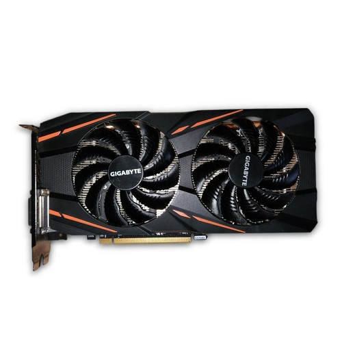 GIGABYTE 1060 4GB GRAPHIC CARD TESTED - EXCELLENT DOUBLE FAM PCIE
