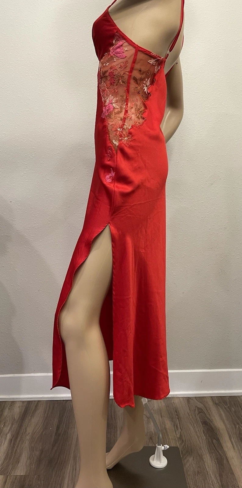UNDERCOVER Maxi abito slip pizzo raso vintage anni 2000 Y2K Victoria's Secret ?