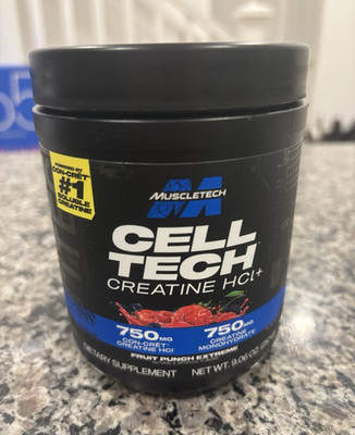 MuscleTech Cell-Tech Creatine HCl+ Powder Fruit Punch Extreme 9.06 oz