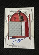 Justin Crawford 2024 National Treasures Patch Auto /99 Nice Patch ROY 🔥! PMS-JC