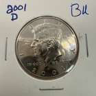 2001-D Kennedy Half Dollar BU (Brilliant Uncirculated) Denver Mint
