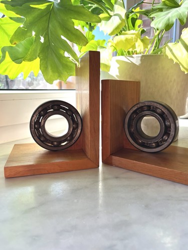 Buchstützen Teakholz Mit Radlager