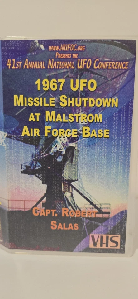 1967 UFO MISSLE SHUTDOWN - MALSTROM AFB - CAPT. ROBERT SALAS (VHS 75MIN 2003) - Image 2 of 4