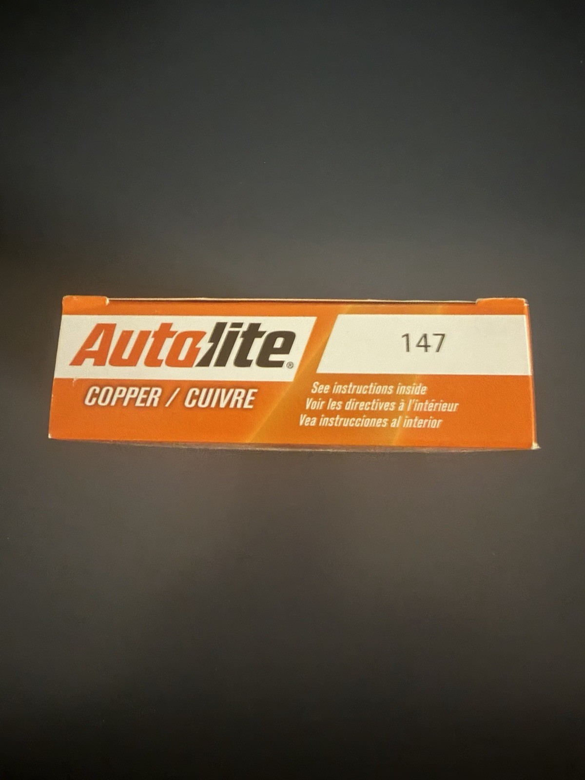 Autolite 147 Copper Resistor Spark Plug - Set of 4 - New - Old Stock - Fast Ship