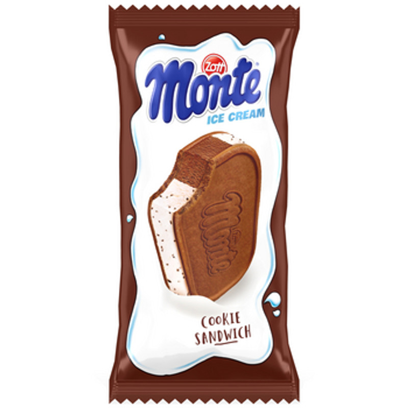 5906040064192 Monte Ice Cream Sandwich 120 ml Zott Polska Sp z oo 3090₽