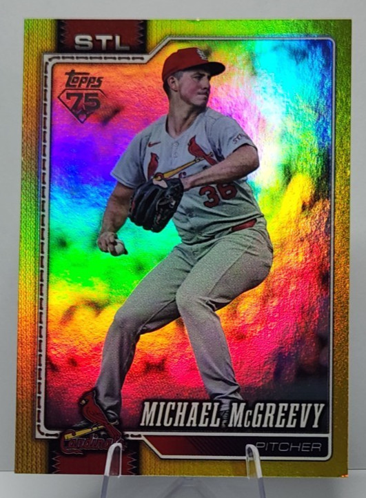 2026 Topps Series 1 - Michael McGreevy #161 Yellow Rainbow Foil /399