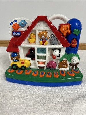 Chicco Interactive Bilingual Learning Farm - Music Lights Animal Sounds - WORKS!
