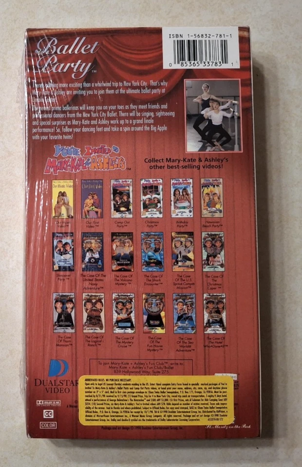 You're Invited to Mary-Kate & Ashley's Ballet Party VHS NEW SEALED Olsen Twins - Image 2 of 4