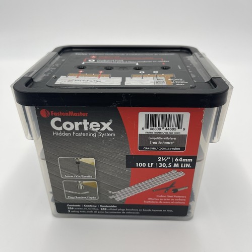 FastenMaster Cortex 2 1/2" Trex Decking Hidden Fastening 100 LF Clam Shell