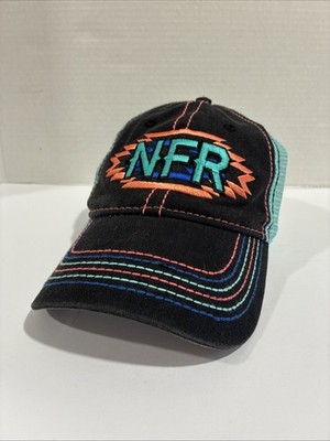Wrangler NFR National Finals Rodeo Cap Black & Turquoise Aztec NEW