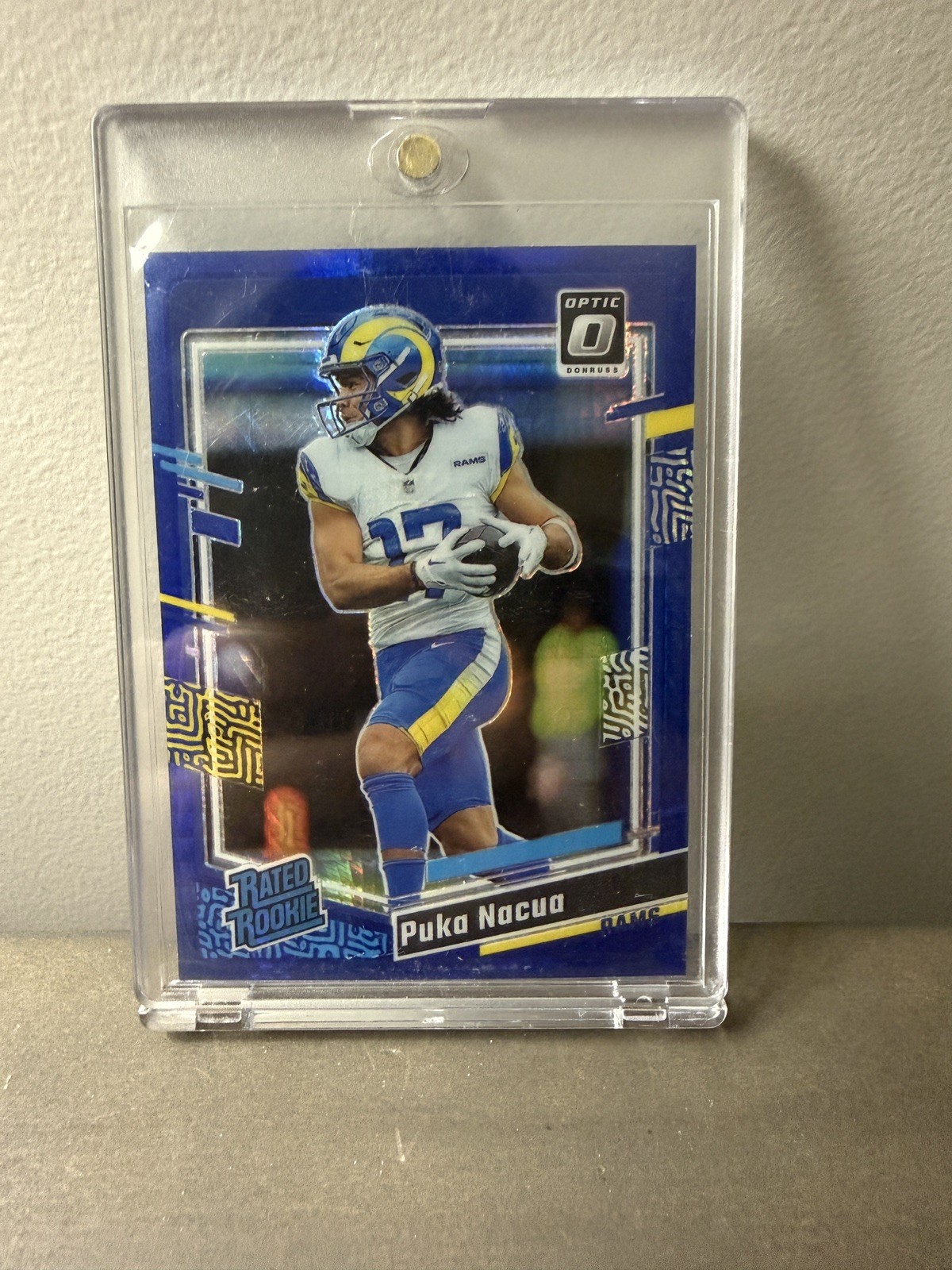 2023 Panini Donruss Optic - Rated Rookie Puka Nacua #238 Blue Hyper Prizm (RC)