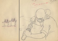 2 dibujos de animación Columbia SAD LITTHE GUINEA PIGS para dibujos animados de KRAZY KAT, 1938