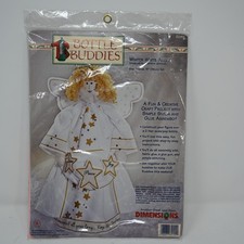 1998 Dimensions Bottle Buddies Winter White Angel Craft Kit   NEW Sealed