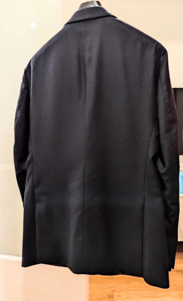 Mango Italian 100% Virgin Wool Flannel Suit Jacket 38 Pant 31 - Image 2 of 4