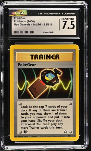 PokéGear (1st Edition) graded CGC 7.5 for sale on eBay