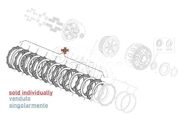 Disco de embrague, original 873724, Aprilia Dorsoduro/Shiver 750 Foto 3 de 3