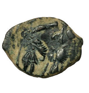 ANCIENT BYZANTINE FOLLIS HERACLIUS CONST/PLE OFF E (5) LIGHTWEIGHT 5.8 GR 20 MM