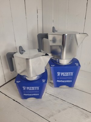 Pezzetti Pentaexpress Mokkakanne Aluminium 3 oder 6 Tassen