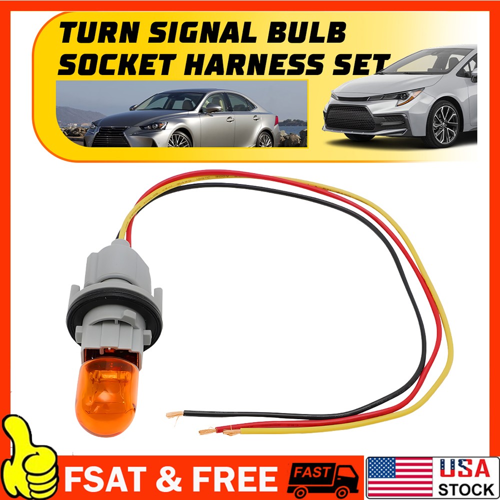 Signal Bulb Socket Harness Set Fit Nissan Rogue Altima Pathfinder Headlight Turn