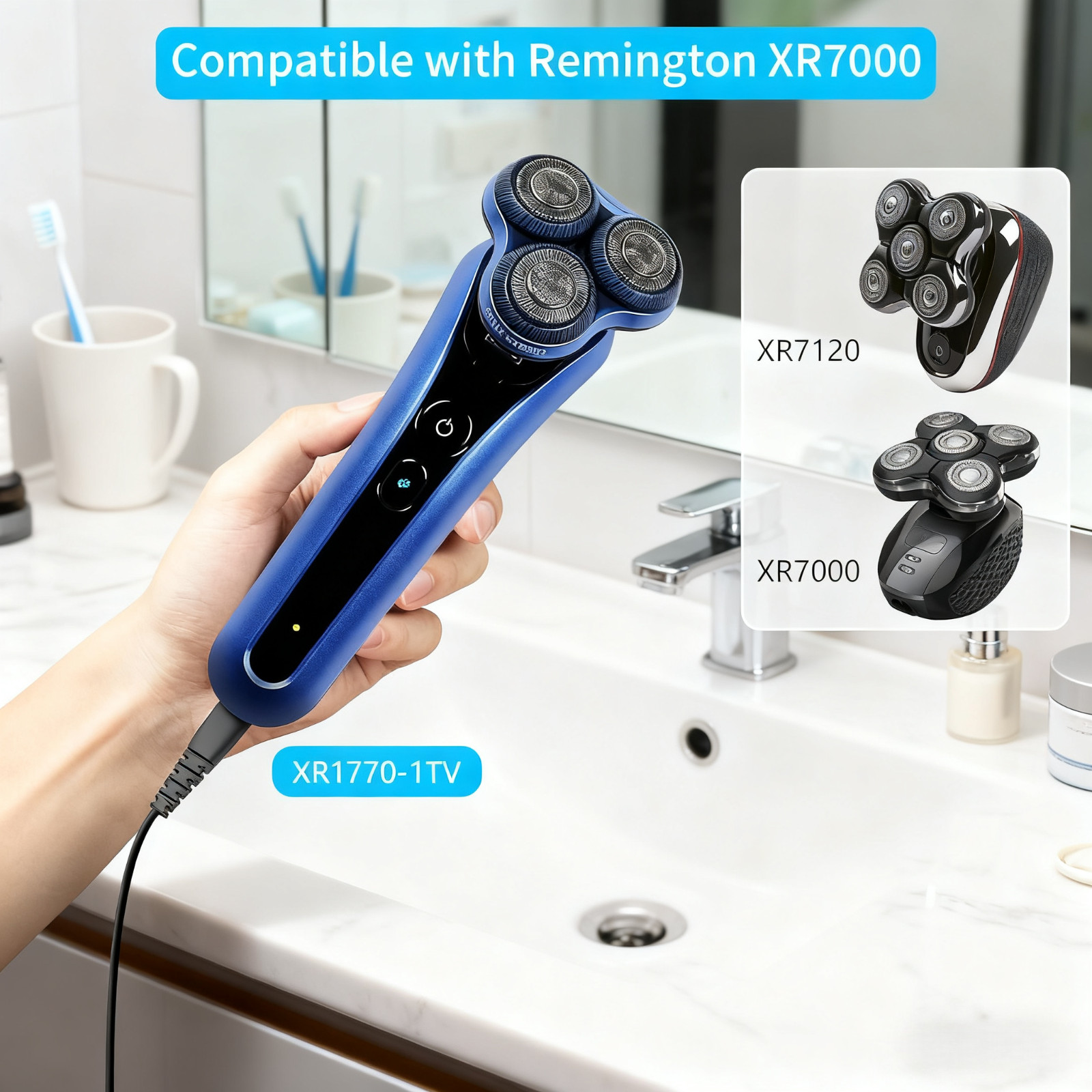 5V Charger for Remington XR7000 XR7120 XR1770-1TV Razor Wet/Dry Bald Head Shaver