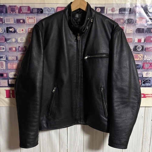 KADOYA Leather Single Riders Jacket M Black Used - product listing photo