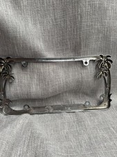 Car Truck Auto Palm Tree Tropical Beach License Plate Tag Cover Frame Holder