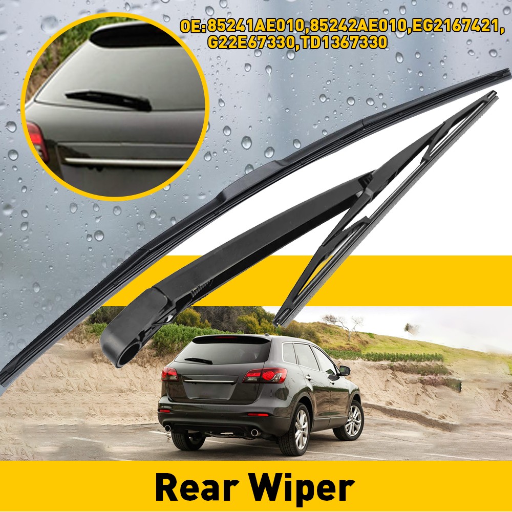Rear Windshield Arm Wiper  Blade Set Replacement For 2007 - 2012 Mazda CX7