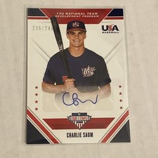 2020 Stars & Stripes USA Charlie Saum Auto Autograph #235/247