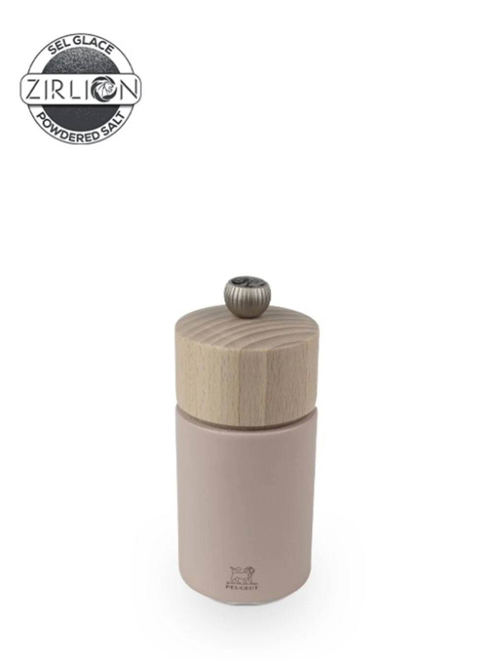 Peugeot Boreal Manual Salt Mill in Wood (Petal Rose) - 12cm
